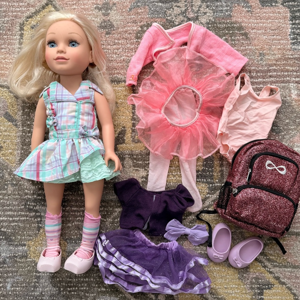 Journey Girls 18” Doll Lot backpack outfits - Picture 2 of 9